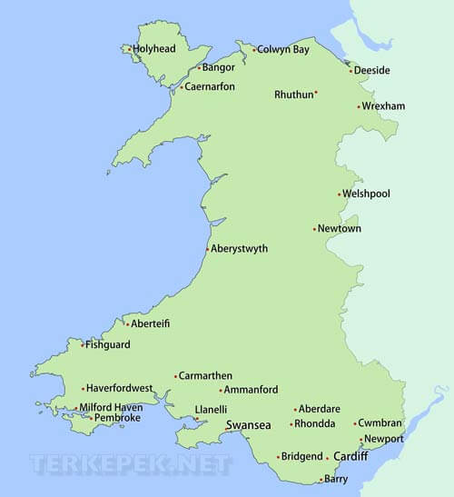 Wales városai